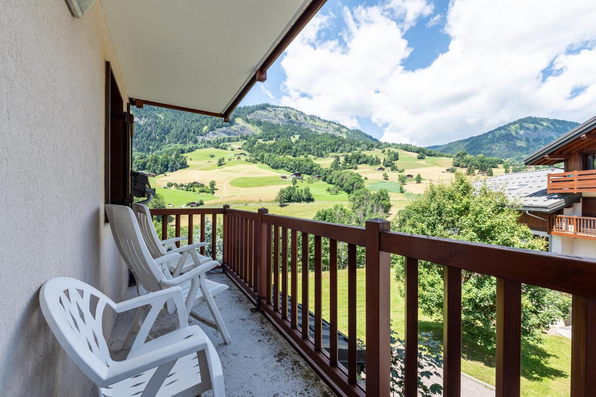 Chez Florent - Appt Vue Montagne Avec Piscine Flumet Exterior foto